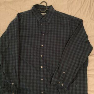 Green/Navy Claiborne button-up shirt
